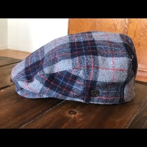 Brixton plaid paperboy hat small